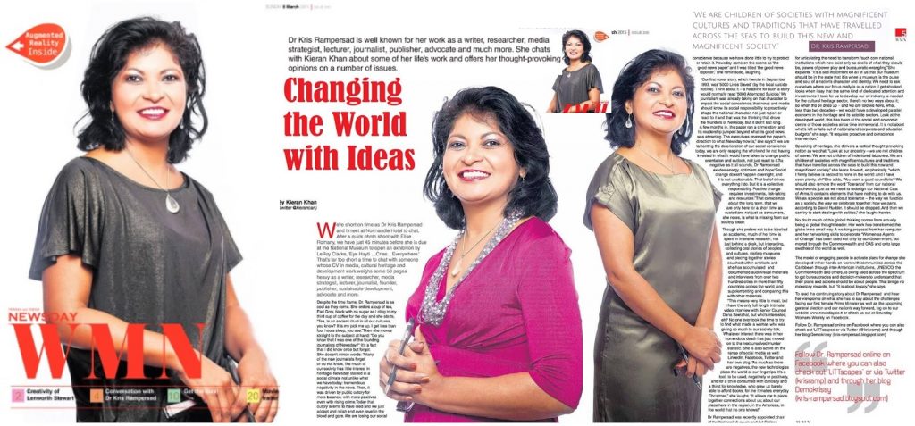 Dr Kris Rampersad Changing The World With Ideas interview article