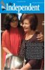 Author Dr Kris Rampersad & ABC teacher Miss Olive Independetnt newspaper cover