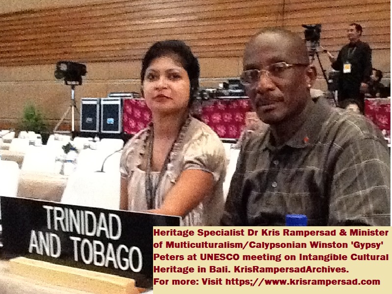 This image has an empty alt attribute; its file name is Dr-Kris-Rampersad-and-Minister-Calypsonian-Gypsy.jpg