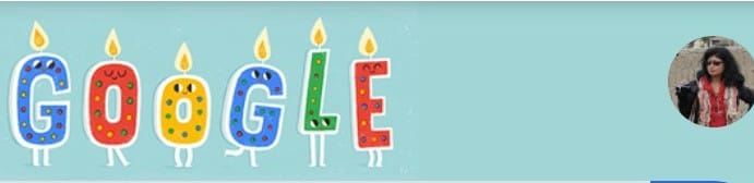 Google birthday candles for Dr Kris Rampersad