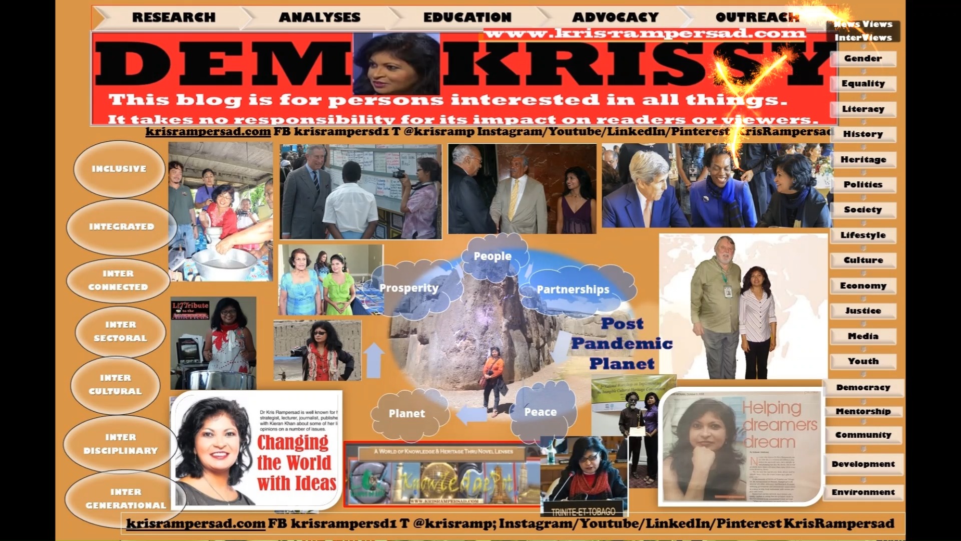 Dr Kris Rampersad Demokrissy Blogs at GloCal Knowledge Pot