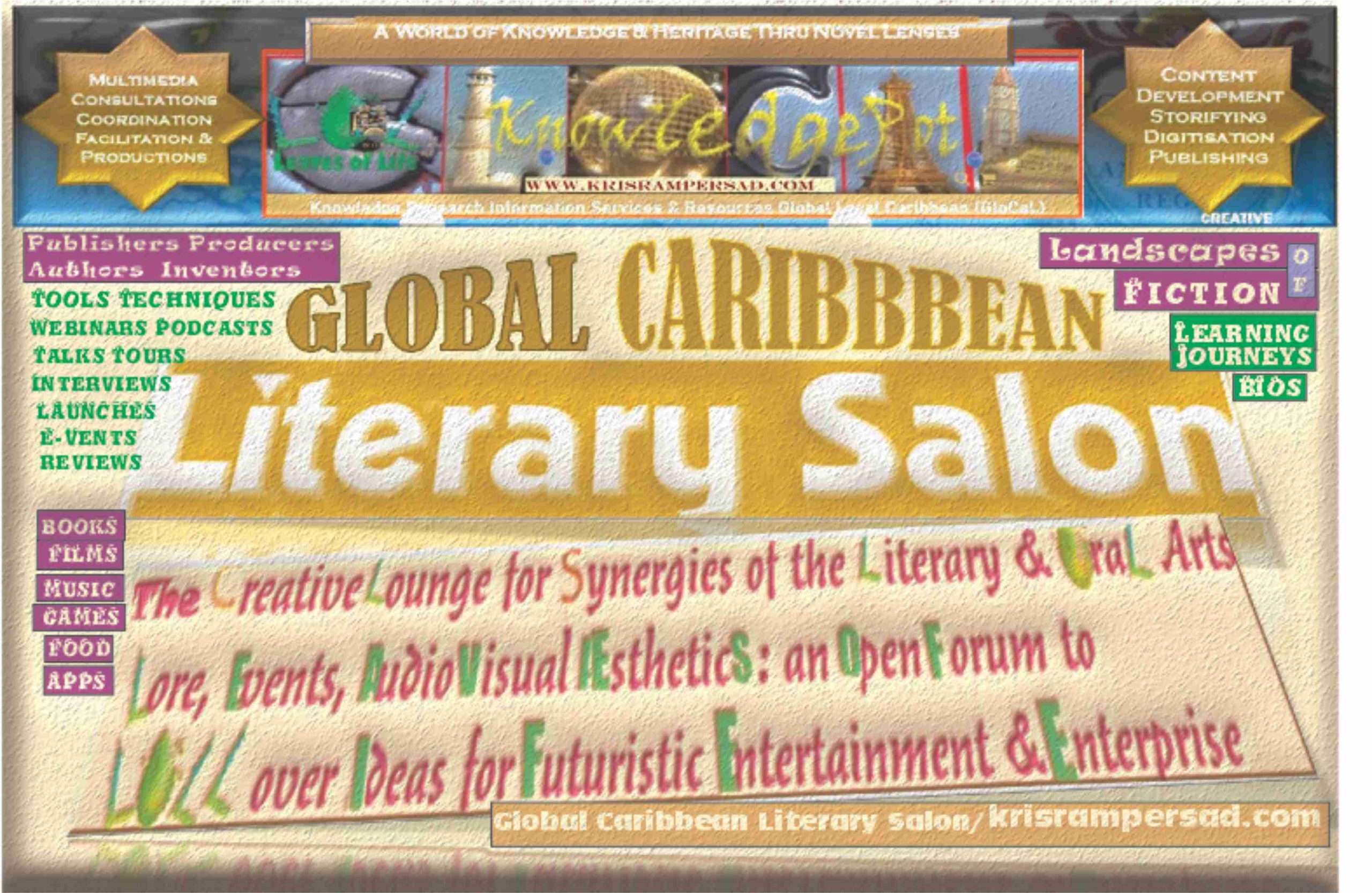Global Caribbean Literary Salon Authors Publishers Creators Inventors Think Tank at GloCal Knowledge Pot logo