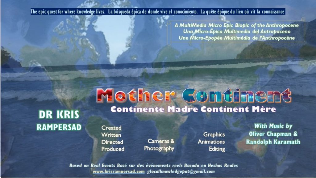 Mother Continent The MultiMedia Micro Epic by Dr Kris Rampersad cover world map feature