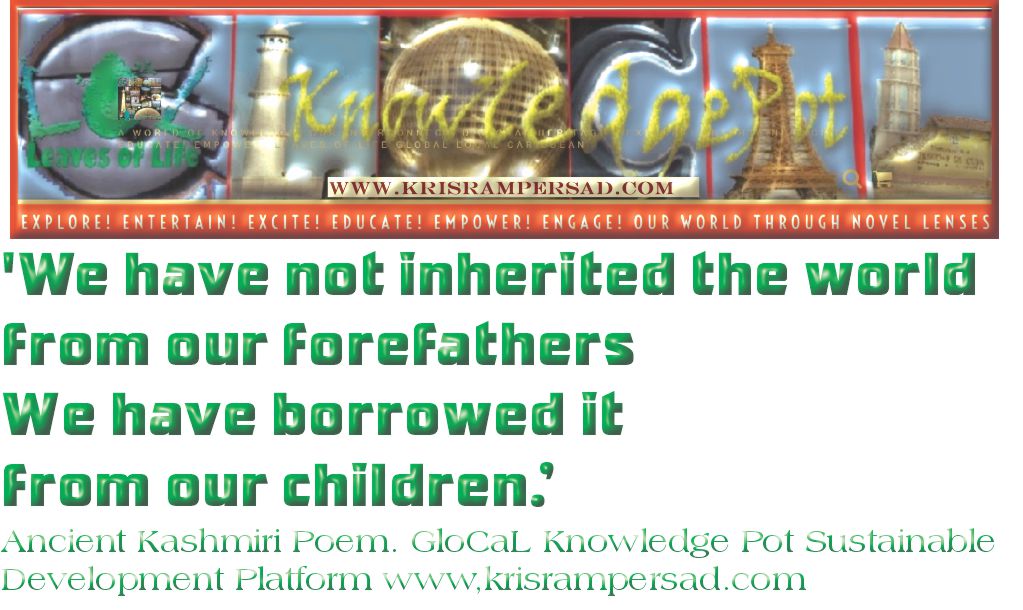 Ancient Kashmiri Proverb Environment Friendly GloCal Knowledge Pot quote