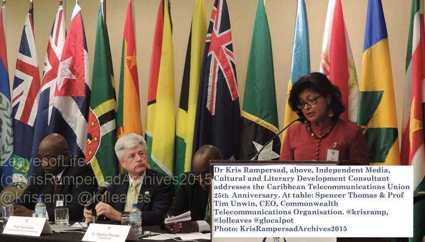 MultiMedia Specialist Dr Kris Rampersad address 25th anniversary of Caribbean Telecommunications Union