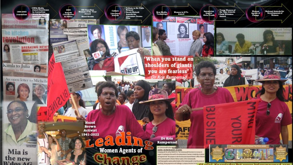Leading Women Agents of Change Dr Kris Rampersad and Activist Hazel Brown International Women's Day Marches Three Decades of Activism for Gender Equality