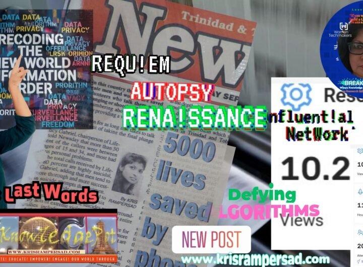 Post Mortem of News Media Can one news story do all this. Not knowing it might have cost the News of the Day her life! From First Words To Last Autopsy